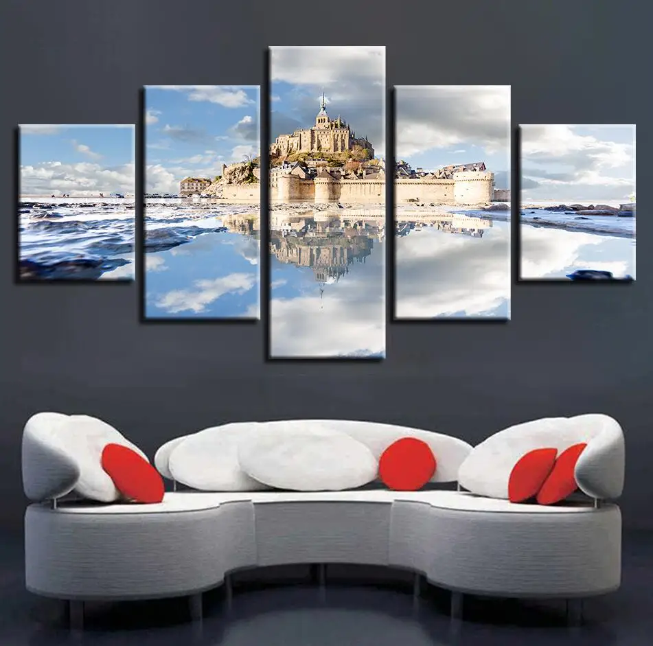 

World Famous Architecture Beauty HD Five Wall Painting Decorative Painting Anime Posters Wall Decor Anime Decor Room Decor