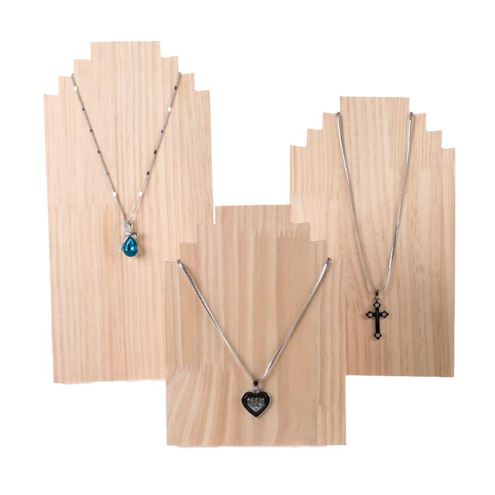

Wooden Necklace Pendant Jewelry Display Holder Stand Rack