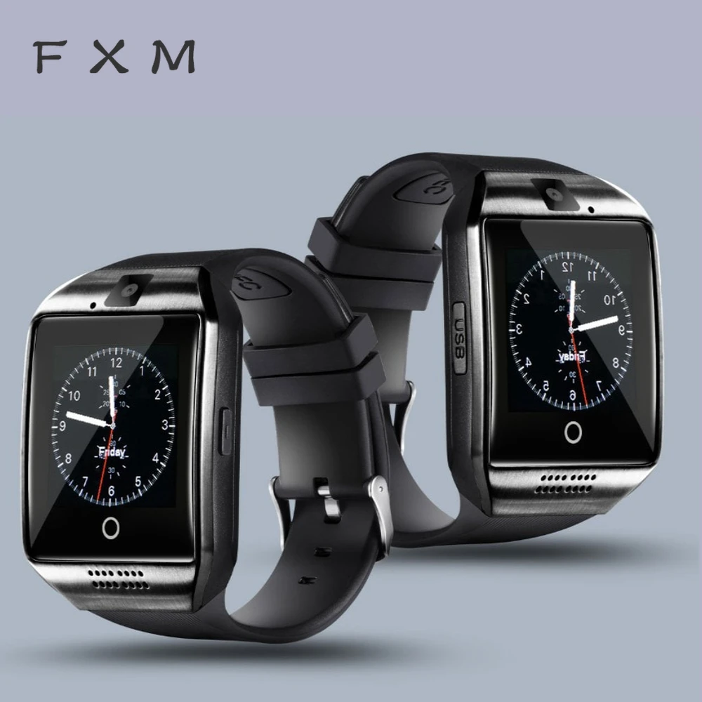 

FXM Bluetooth Smart Men Watch Men Digital Watch Q18 With Touch Screen Big Battery Support TF Sim Card Camera for Android Phone