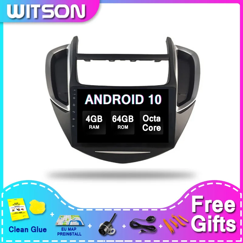 WITSON большой экран Android 10 Автомобильная Мультимедийная система для CHEVROLET TRAX 2014 2016
