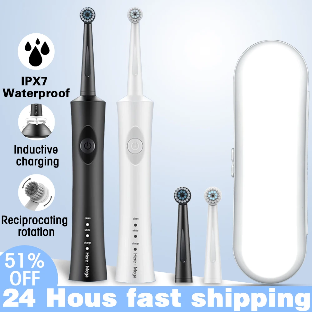 Электрический Зубная щётка путешествия кисти вращающийся индуктивной зарядки