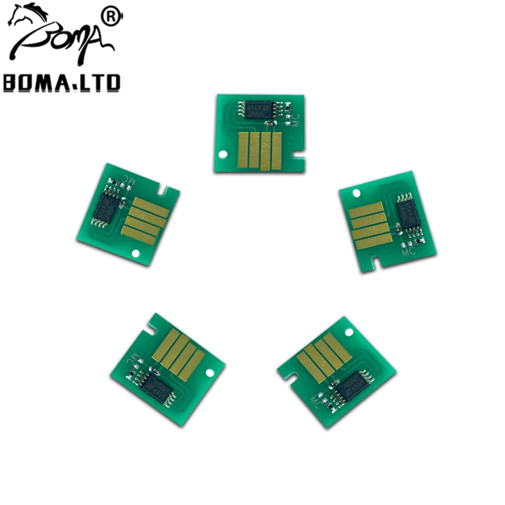 5 шт. MC 10 резервуар для отработанных чернил коробка обслуживания чипы Canon iPF750/755/760