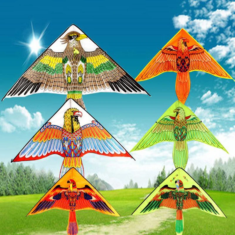 

1Pc Big Flat Eagle Bird Kite Children Flying Bird Kites Windsock Outdoor Toys Garden Cloth Toys For Kids Gift Random Color
