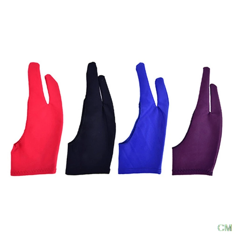 

2 Finger Anti-fouling Glove,both For Right And Left Hand Artist Drawing For Any Graphics Drawing Tablet Painting Supplies