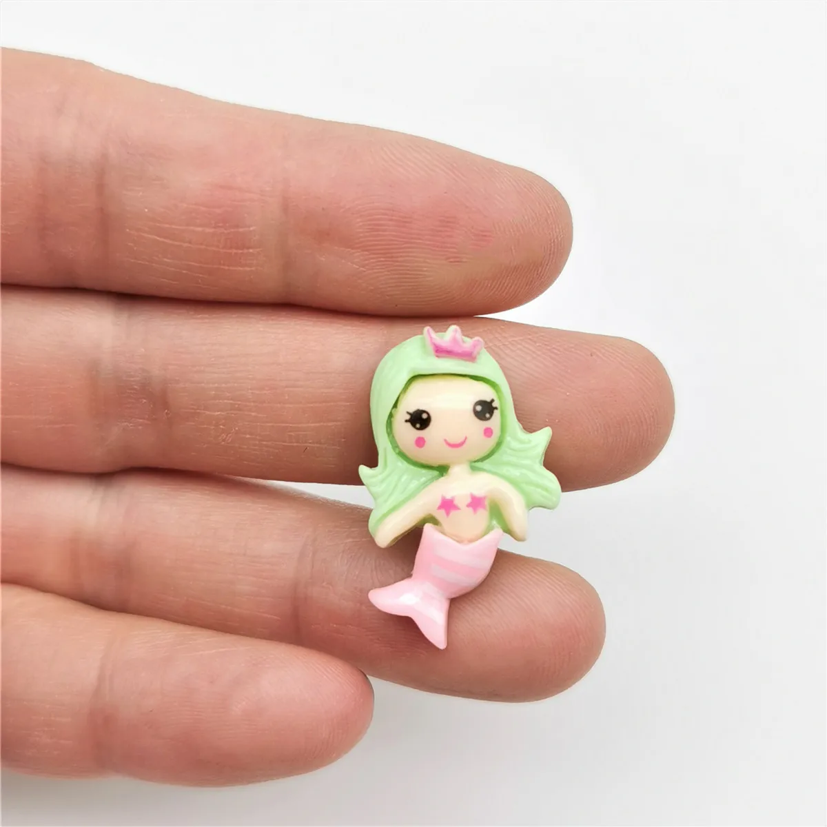 100 шт. Милая Русалка Принцесса с плоским основанием Кабошон Художественное