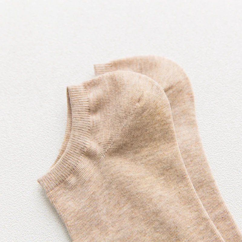 

1 Pairs Men's Socks Solid Color Cotton Socks Spring And Summer Thin Male Socks Short Tube Boat Socks Invisible