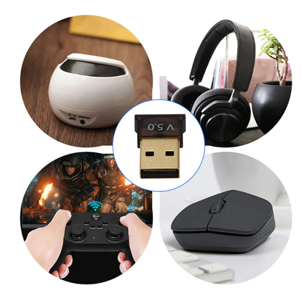 USB Bluetooth адаптеры BT 5 0 беспроводной компьютерный адаптер аудио приемник