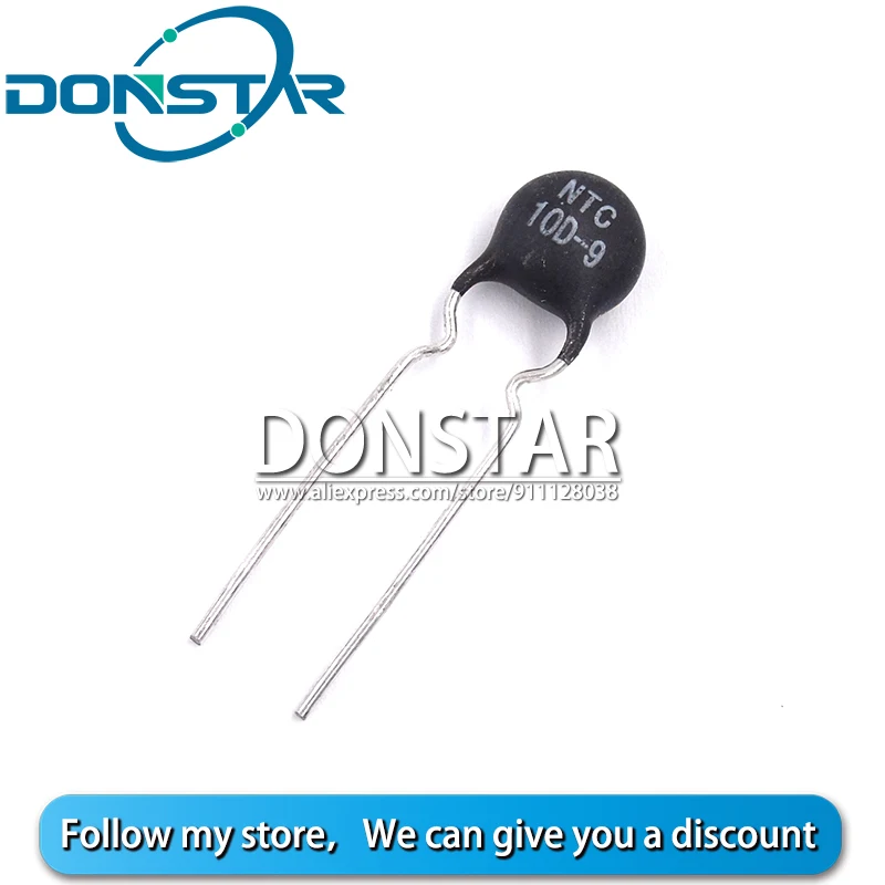 

10PCS NTC 10D-9 10D9 NTC10D-9 DIP-2 Thermal Resistor New