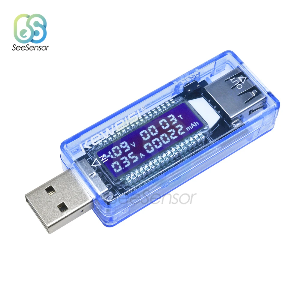 USB-тестер для аккумуляторов вольтметр внешний аккумулятор диагностический