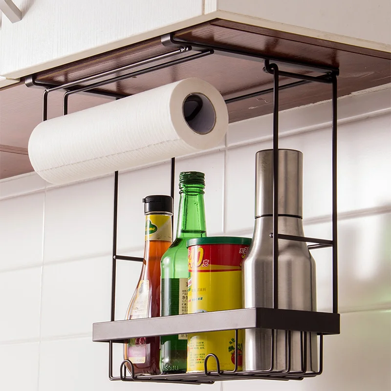 ORZ органайзер для кухонного шкафа полка бумажное полотенце приправа Органайзер