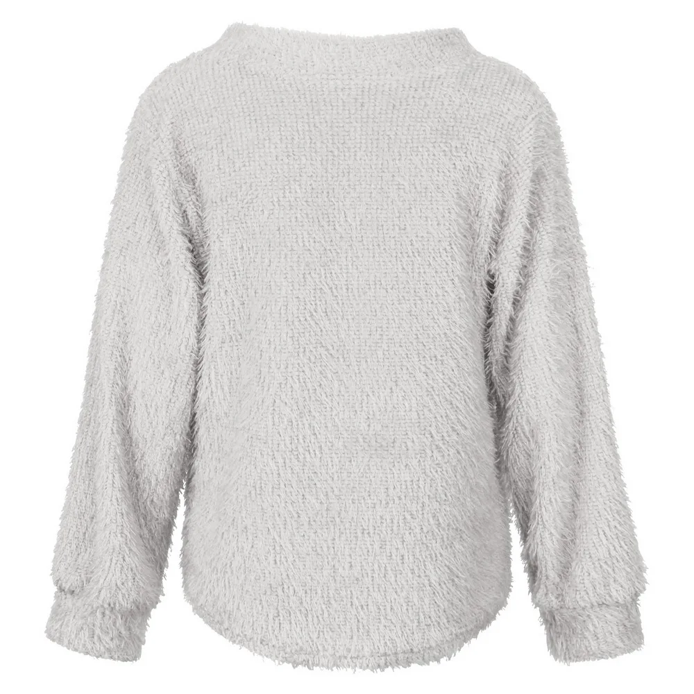 Кардиган из искусственного меха свитер пальто для женщин зима-осень флисовый