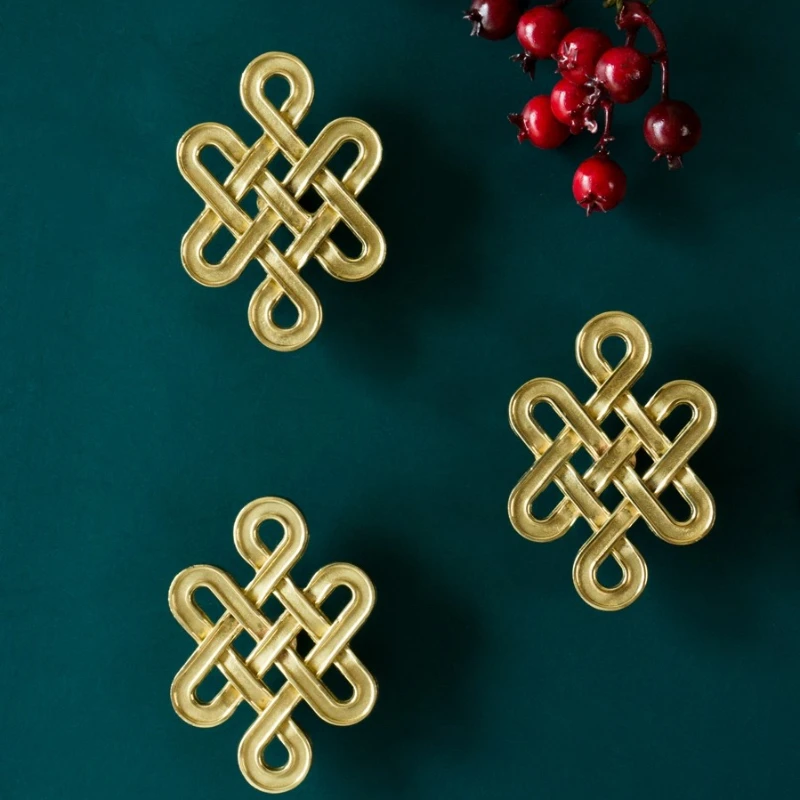 Китайская Мебель с узлами латунные ручки для ящиков фурнитура мебели ручка