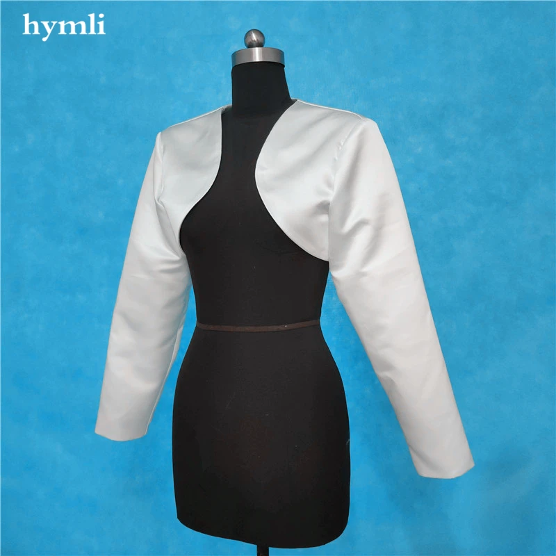 Новая популярная Свадебная атласная куртка с запахом Свадебный модный воротник