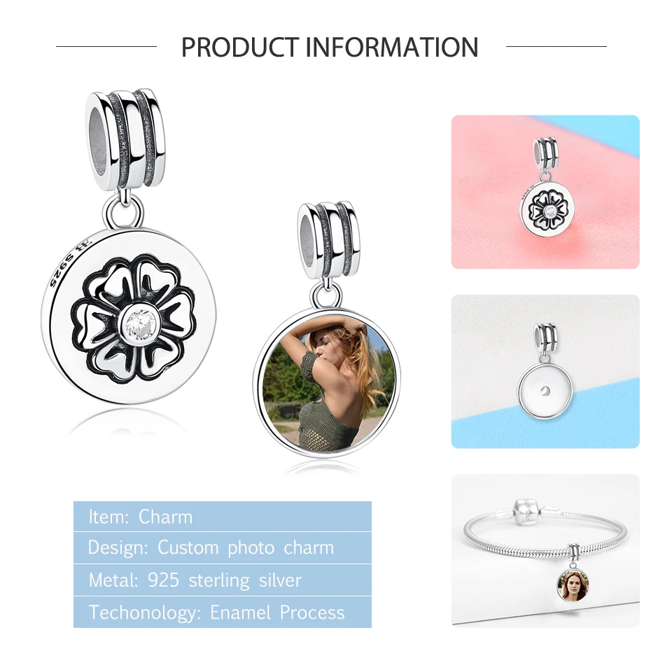 Ожерелье из стерлингового серебра 925 пробы с цветком ААА цирконием круглые