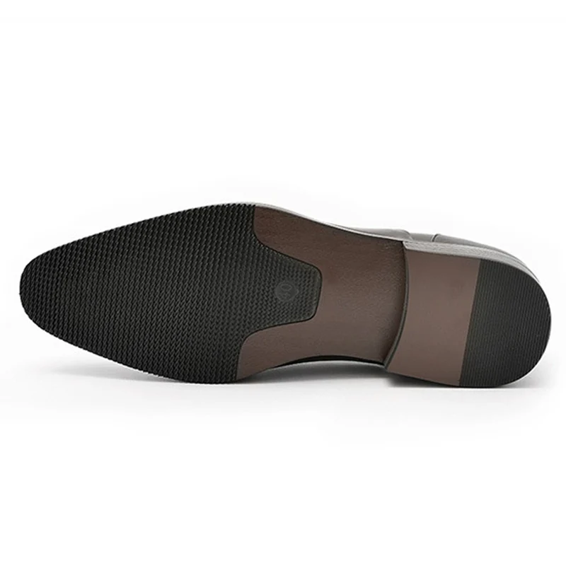 

Classic Designer Genuine Leather Man Formal Dress Quarter Brogues Shoes Pointed Toe Laces Cap Toe Men's Wedding Oxfords HS147