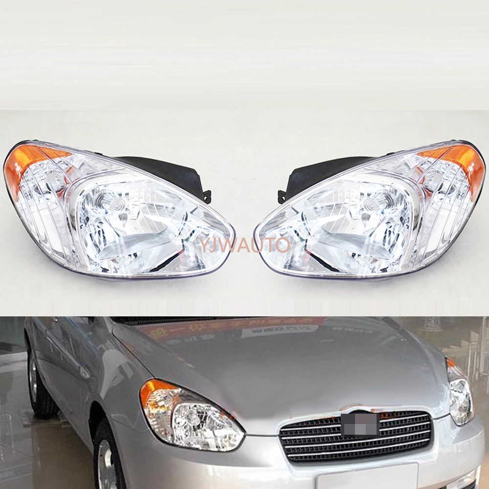 

Headlights For Hyundai Accent 2006 ~ 2010 Headlamp Car Headlight Replace Front Auto Headlamp Car Light Assembly