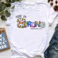 she is strong letter print letter print t shirt womens clothing no place like home tshirt femme hold your horses t shirt tops