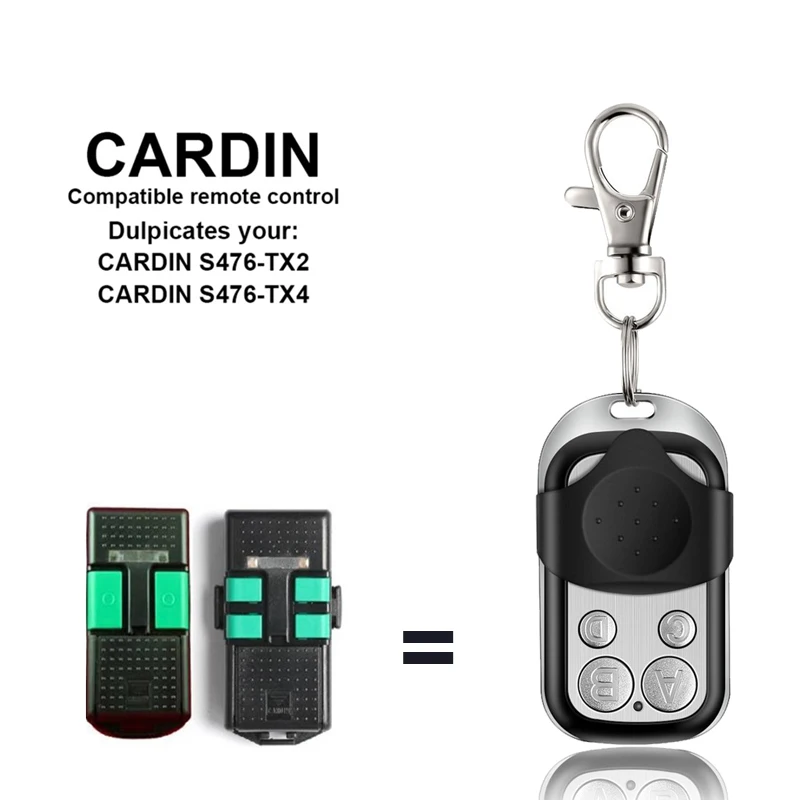 

Для CARDIN S476 TX2 TX4 433 МГц TX 2 4 Пульт дистанционного управления гаражными воротами 433 92 карта Открыватель с фиксированным кодом клон