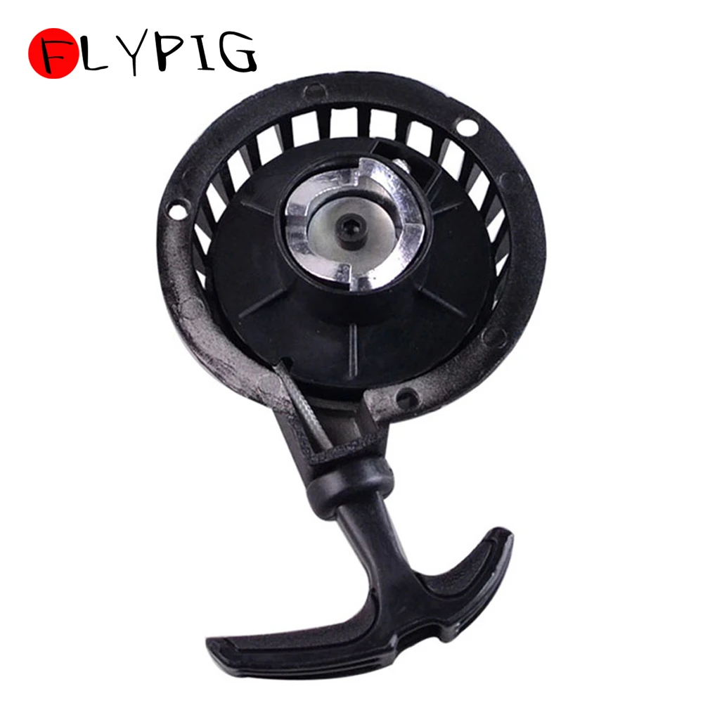 FLYPIG черный алюминиевый 47cc 49cc пусковой стартер отдачи для 2 Stoke Mini Dirt Pocket Pit Bike Moto ATV