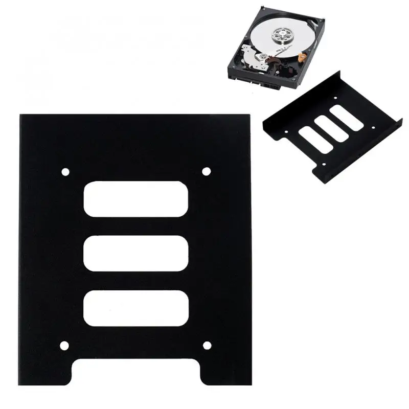 

2.5 Inch To 3.5 Inch SSD HDD Metal Adapter Bracket Metal Mounting Bracket Internal Converter Hard Drives Holder For PC Laptop