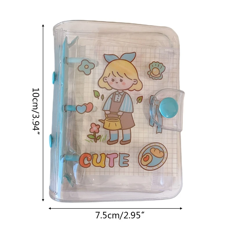 

OOTDTY Kawaii Cartoon 3 Hole Loose Leaf Notebook Binder Planner Diary Journal Agenda Stationary School Supplies