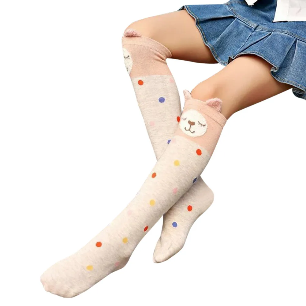 Детские носки Хлопковые гольфы с милым рисунком лисы одежда для детей чулки без