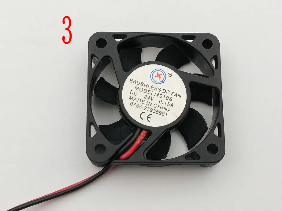 Бесщеточный вентилятор охлаждения постоянного тока 2 контакта 4010s 5 В/12 В/24 В 6
