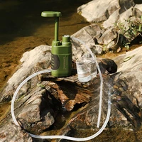 camping filter water washable hand pump water filter outdoor water purifier water filtration purifier secure tools for hiking