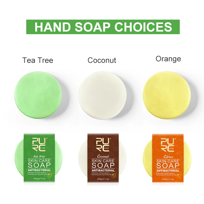 

3PCS Antibacterial Hand Soap Skin Cleanser Germ x Body Wash Anti-inflammatory Solid Soap Bar Conditioner Smooth Skin Care