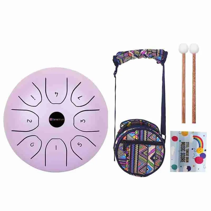 Стальной барабан для языка 5 дюйма инструмент с резервуаром палочки сумка