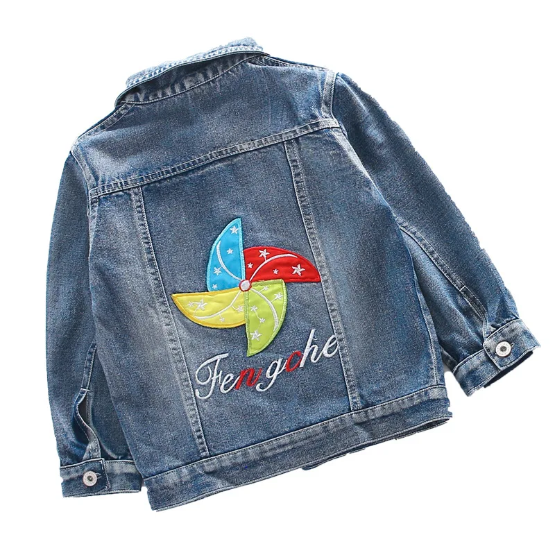Teens Clothes 2019 Spring Autumn Girls Denim Jackets For Outerwear Coat Children Kids jacket 4 6 7 8 9 10 11 12 Year | Детская одежда и