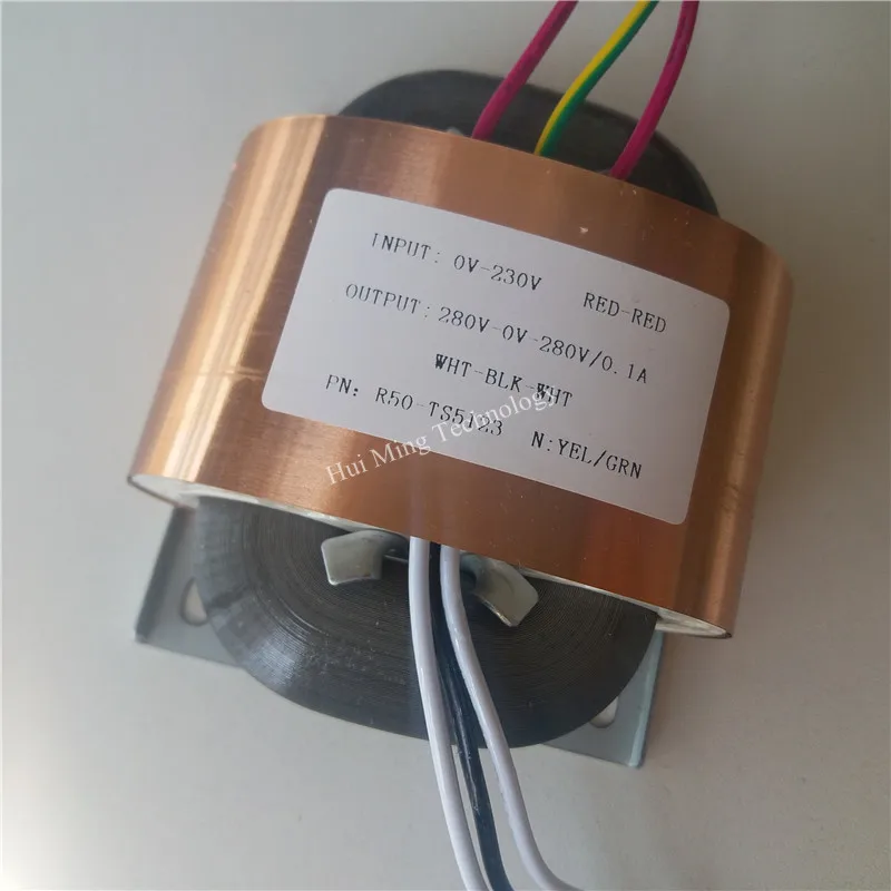 280V 0 0.1A R сердечника трансформатора 60VA R50 пользовательские Трансформатор 230V