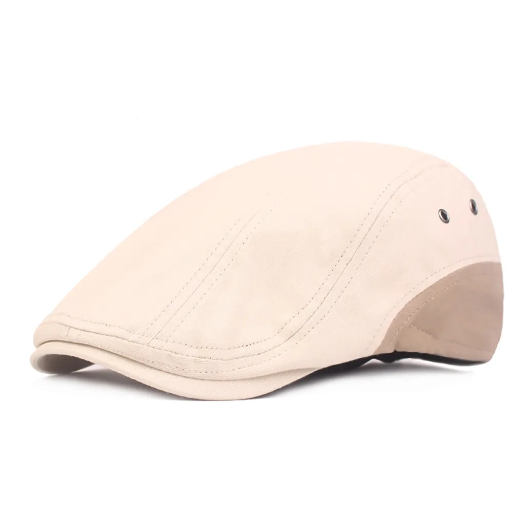 Модные крутые осенние мужские береты Beanies хлопковый в британском стиле берет для новорожденного мягкий цветной лоскутный плоский берет шапки