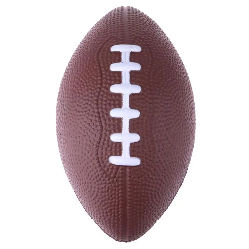 

Mini Soft PU Foam Material Brown Anti-stress Rugby Soccer Squeeze Ball Birthday Christmas Gift 180 x 110 x 110mm