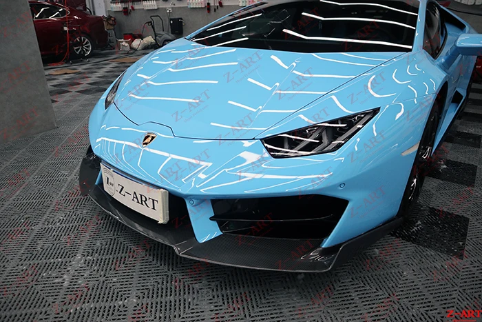 Z-ART углерода передняя губа для Lamborghini Huracan LP580 углеродное волокно спереди