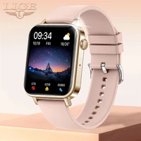 lige new women smart watch men 1 69 full touch screen bluetooth call heart rate blood pressure smart watch men for android ios