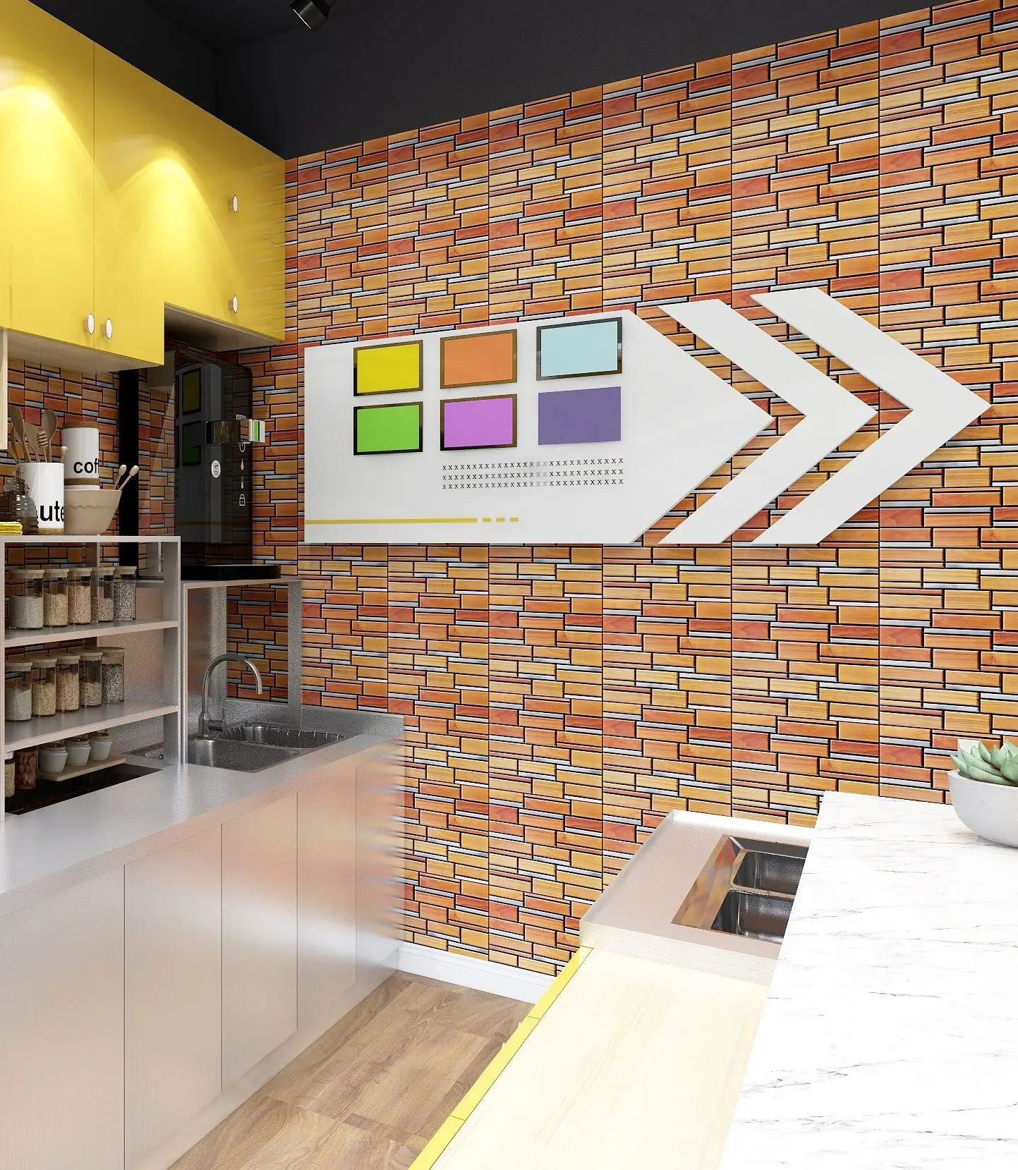 10pcs 3d tile wall stickers self adhesive diy stone pattern home decoration kitchen living room waterproof brick wall stickers free global shipping