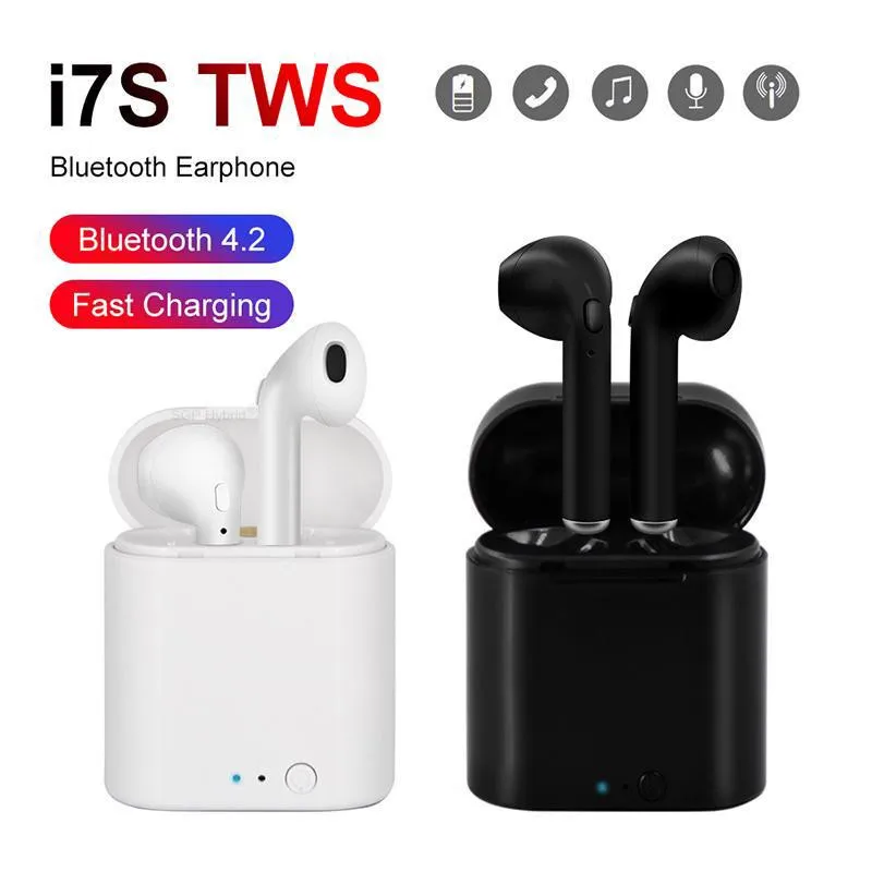I7s TWS Bluetooth беспроводные наушники стерео вкладыши гарнитура с зарядным устройством микрофон все Bluetooth планшет для Redmi Note 7 8 K20 Pro