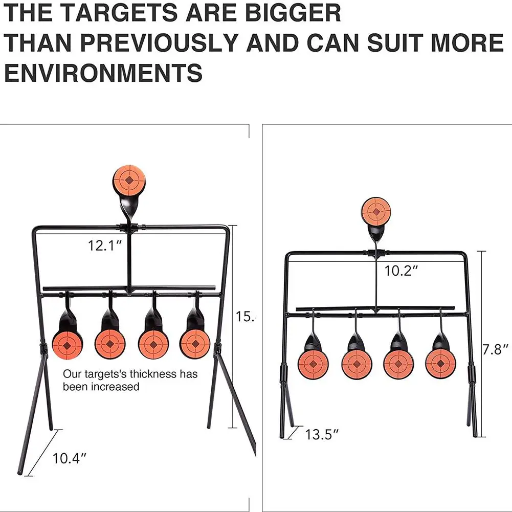 RCtown 5 мишени самовосстанавливающийся спиннинг пневматическая горелка стрельба