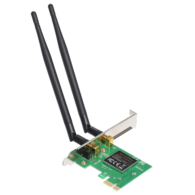 2 4G беспроводной 300mbps Pci Express адаптер 802.11B/G/N Wifi карта с антенной для ПК Windows рабочего