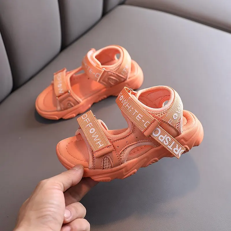 Сандалии для девочек Новинка модная летняя детская обувь мальчиков с широкой