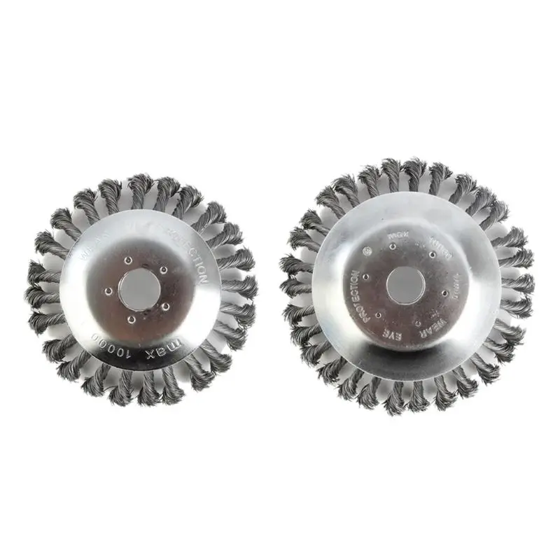 

Trimmer Head, Weed Brush,Round Steel Wire Brush,Rust Removal, for string Trimmer 203F