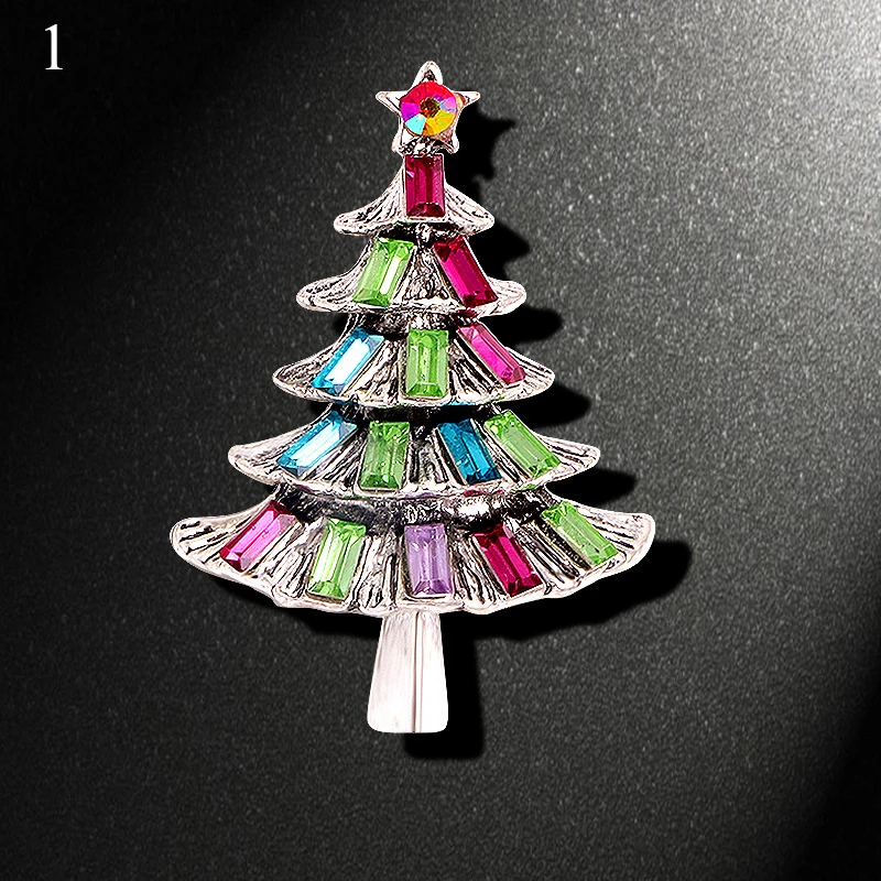 

Christmas Brooch Corsage Christmas Tree Pearls Pins Deer Shoes Christmas Tree Bells Jewelry Drip Oil Xmas Enamel Brooch Badges