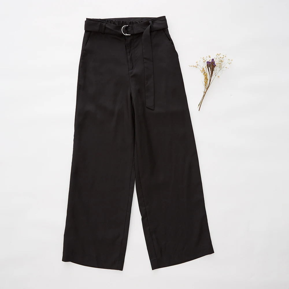 Metersbonwe широкие штаны средняя талия для женщин длинные брюки женский пояс