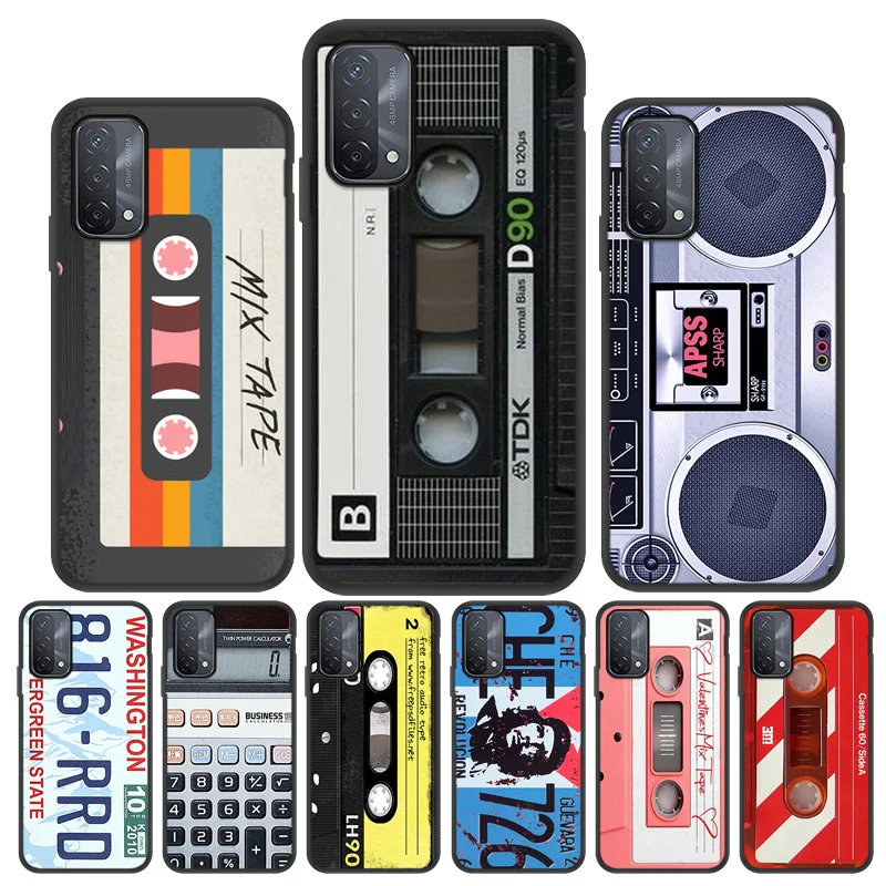 

Retro Cassette Tape Phone Case For OPPO A93 A53S A92 A52 A72 A53 Case OPPO A92S A83 A79 A71 A59 A39 A57 A37 A33 A9 A5 2020 Cover
