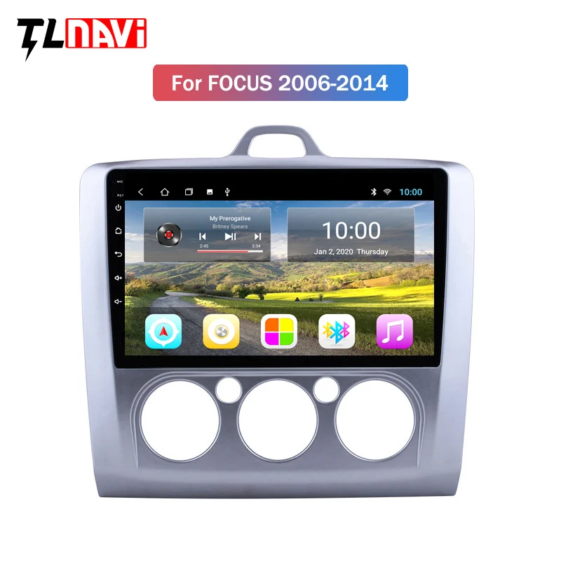 2G RAM автомобильная аудиосистема Android 10 плеер 9 дюймов для Ford Focus 2006-2014