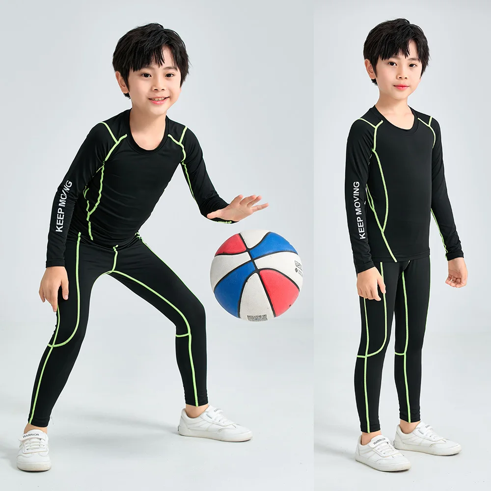 Children's Thermal Underwear, Fitness Clothing for Gymnastics, Tracksuit for Children, Suit for Boy, Running, Compression Sets