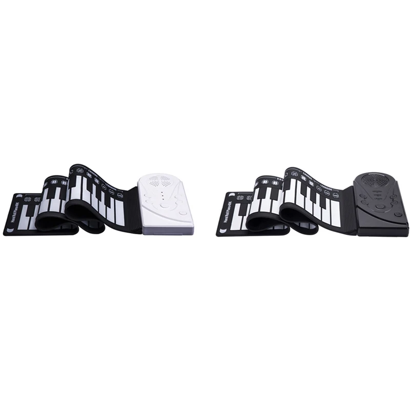 

49 Keys Digital Keyboard Piano Portable Flexible Silicone Electronic Roll Up Piano Children Toys Built-in Speaker