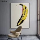 Надпись банан с надписью Andy, надпись pop arte, надпись на длинной ножке и впечатляющие фотографии пареза для декора гостиной