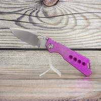 evil eyes custom folding knife strider msc sng 6 purple crystalline titanium handle high hardness m390 boutique collection edc